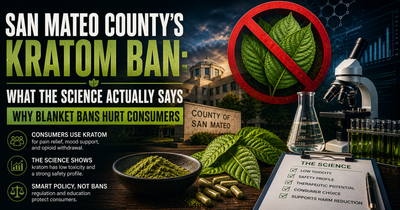 San Mateo County kratom ban — Chapter 4.128 passed April 21, 2026, effective May 21, 2026