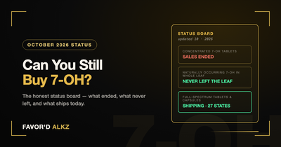 Can you still buy 7-OH? October 2026 status board