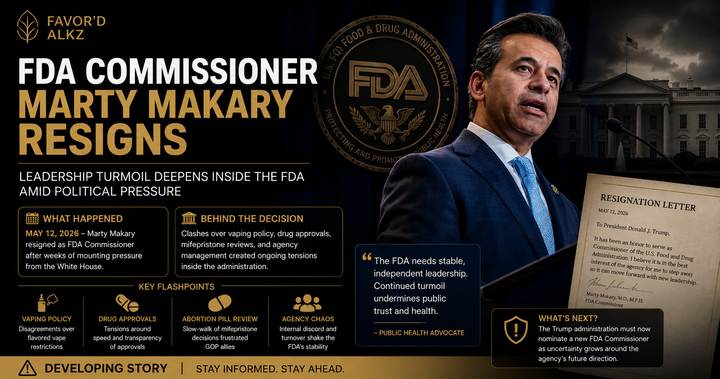 FDA Commissioner Marty Makary Resigns: What His Departure Means for 7-OH