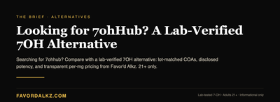 Looking for 7ohHub? A Lab-Verified 7OH Alternative