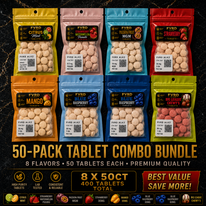 50-Pack Tablet Combo Bundle (8 Flavors)
