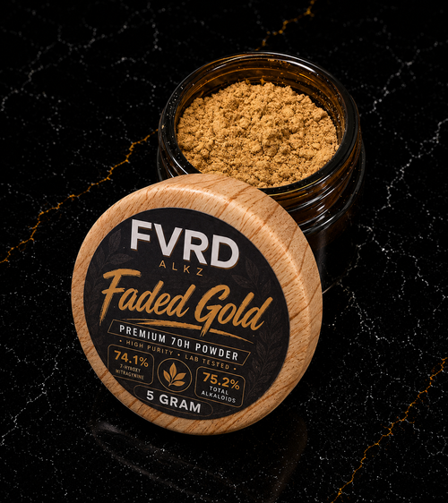 Faded Gold 7-OH kratom powder 5g — Favor'd Alkz